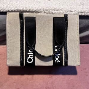 Cute black and tan tote bag purse